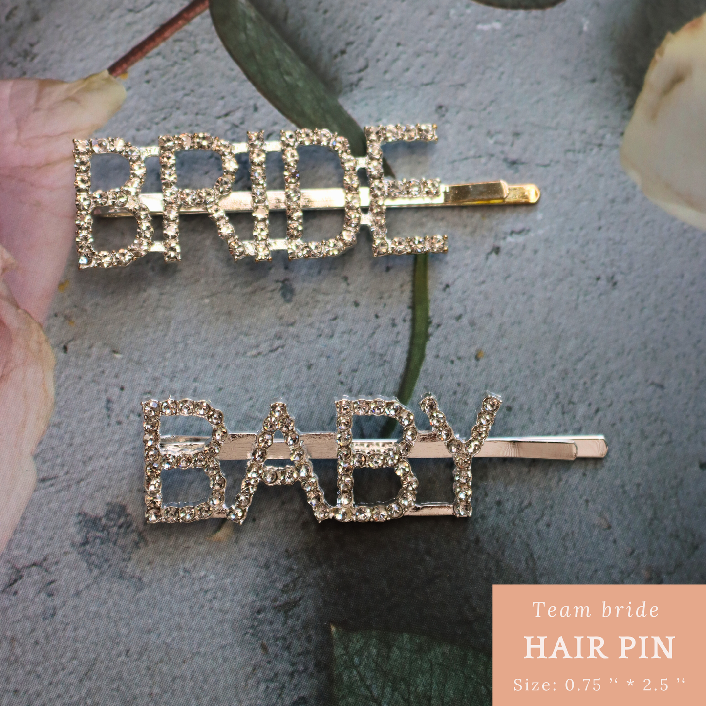Rhinestone Bride Hair Clip Bridal Hair Pin for Bridal Shower