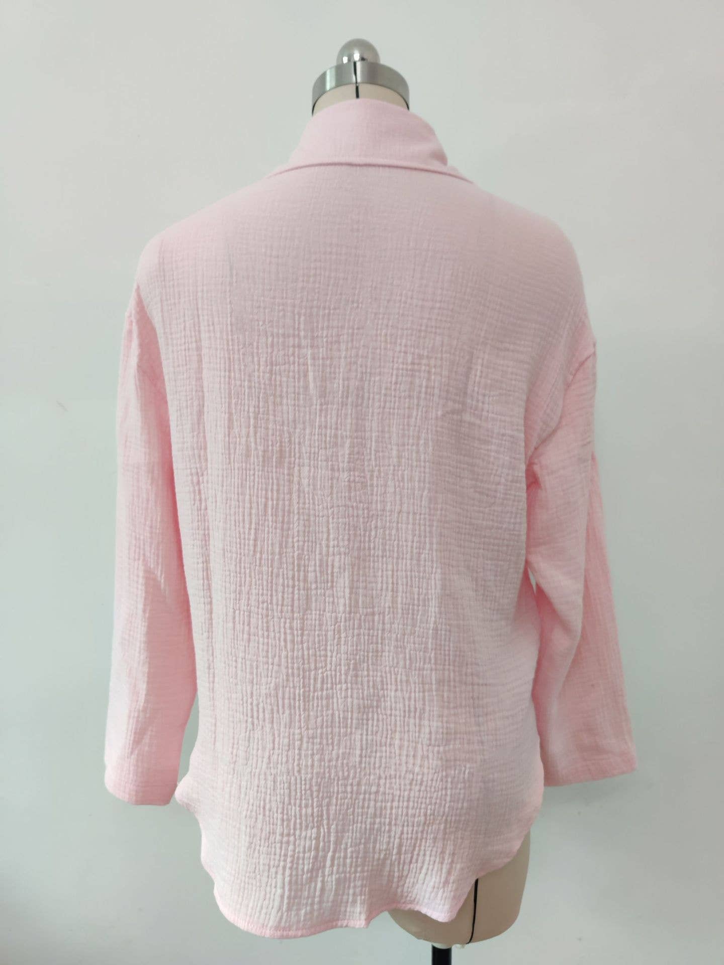 Multicolor shirt, loose top, long-sleeved blouse