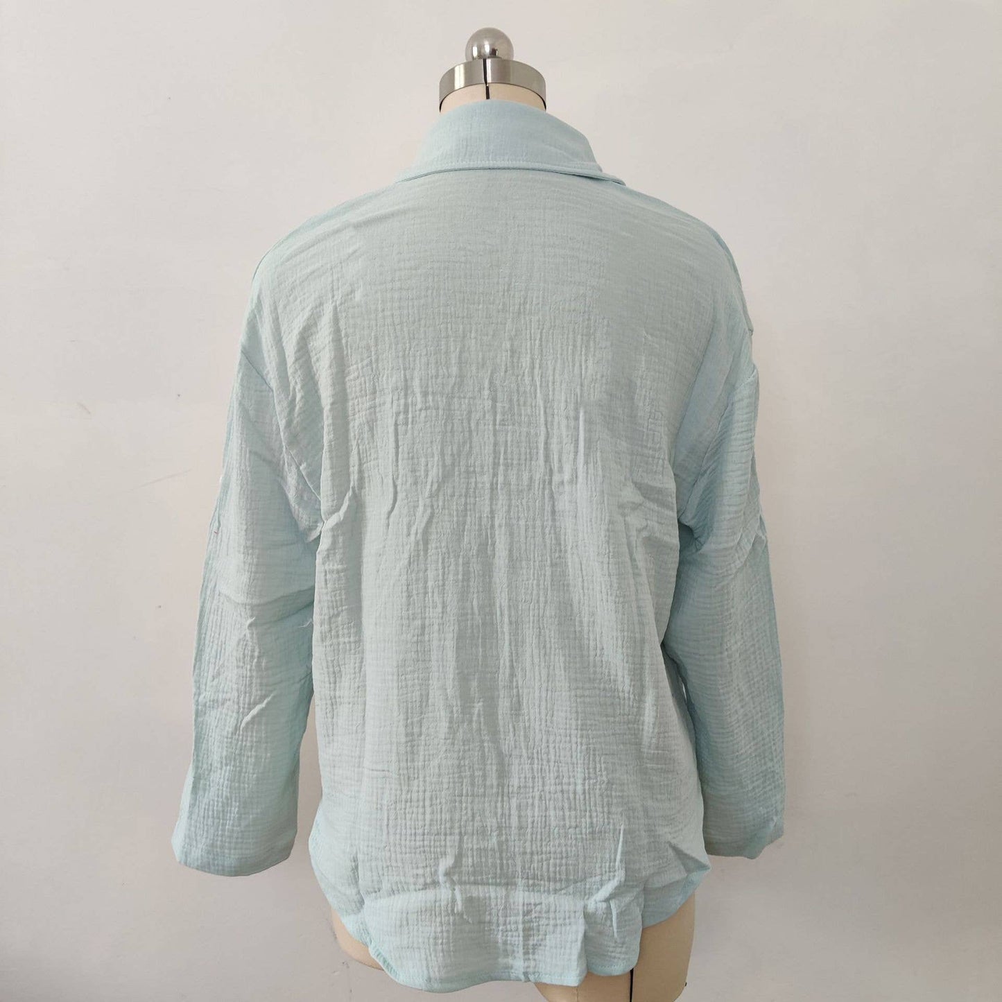 Multicolor shirt, loose top, long-sleeved blouse