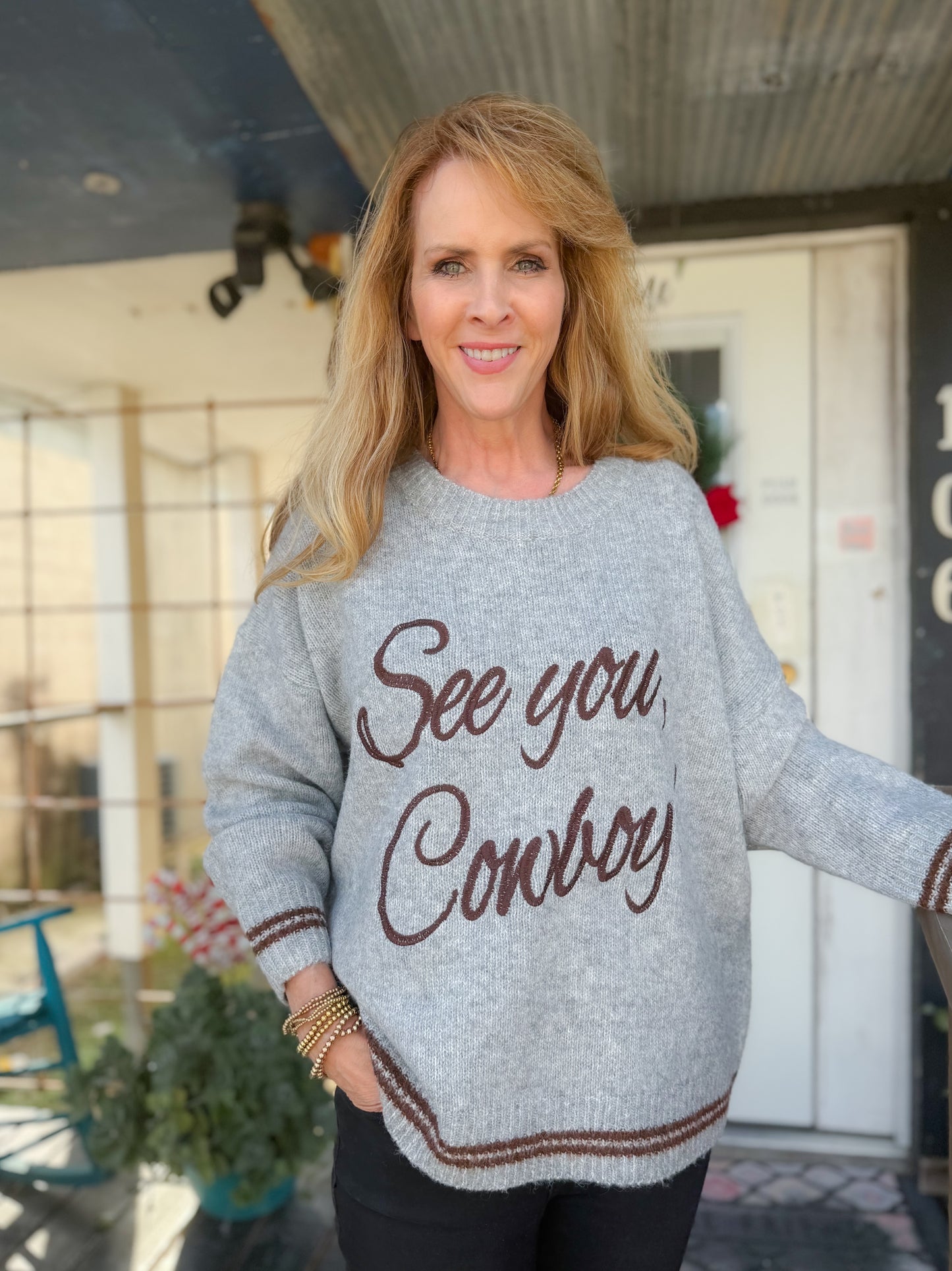 See You Cowboy Sweater