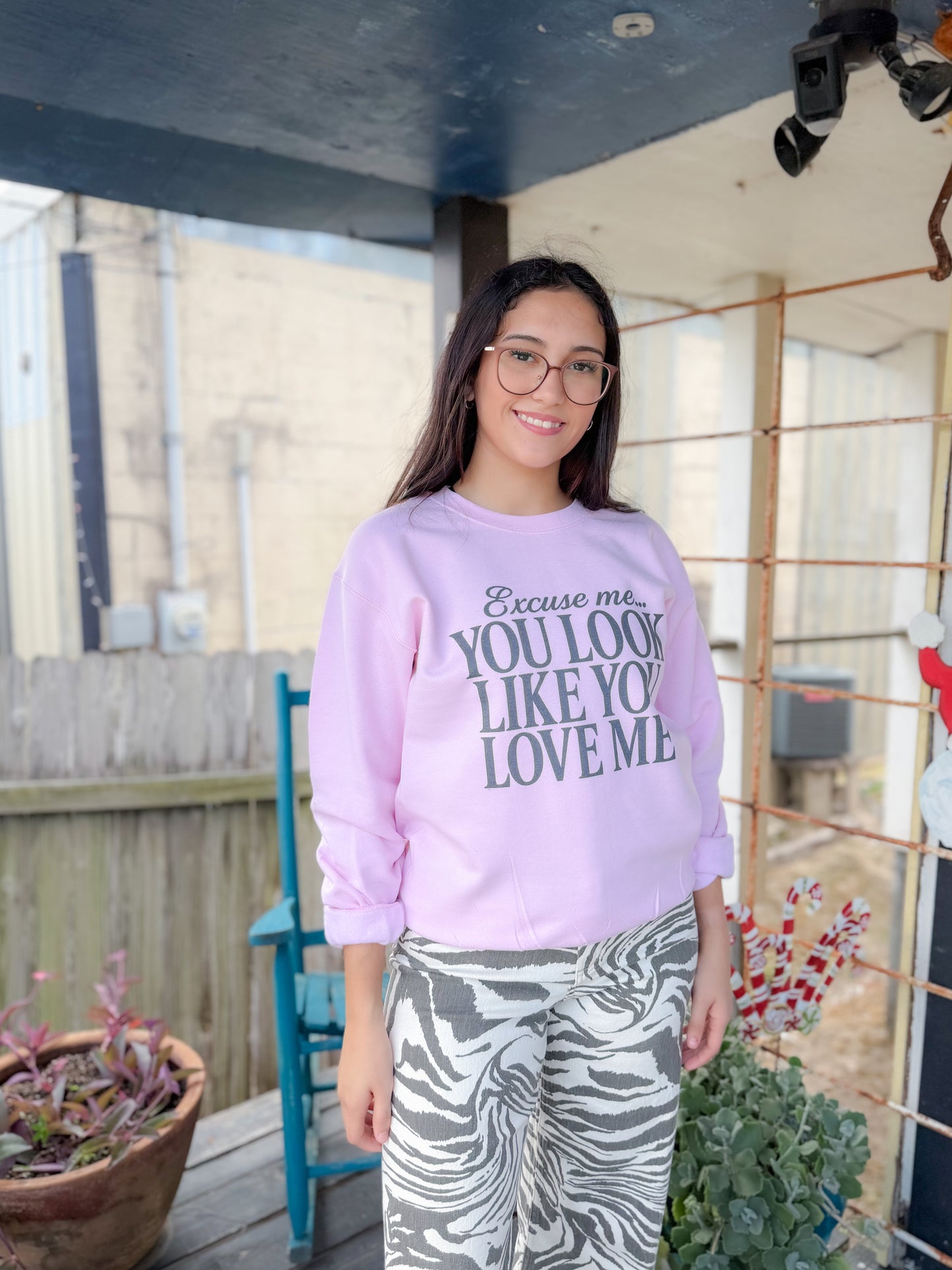 LOOKS LIKE YOU LOVE ME CREWNECK