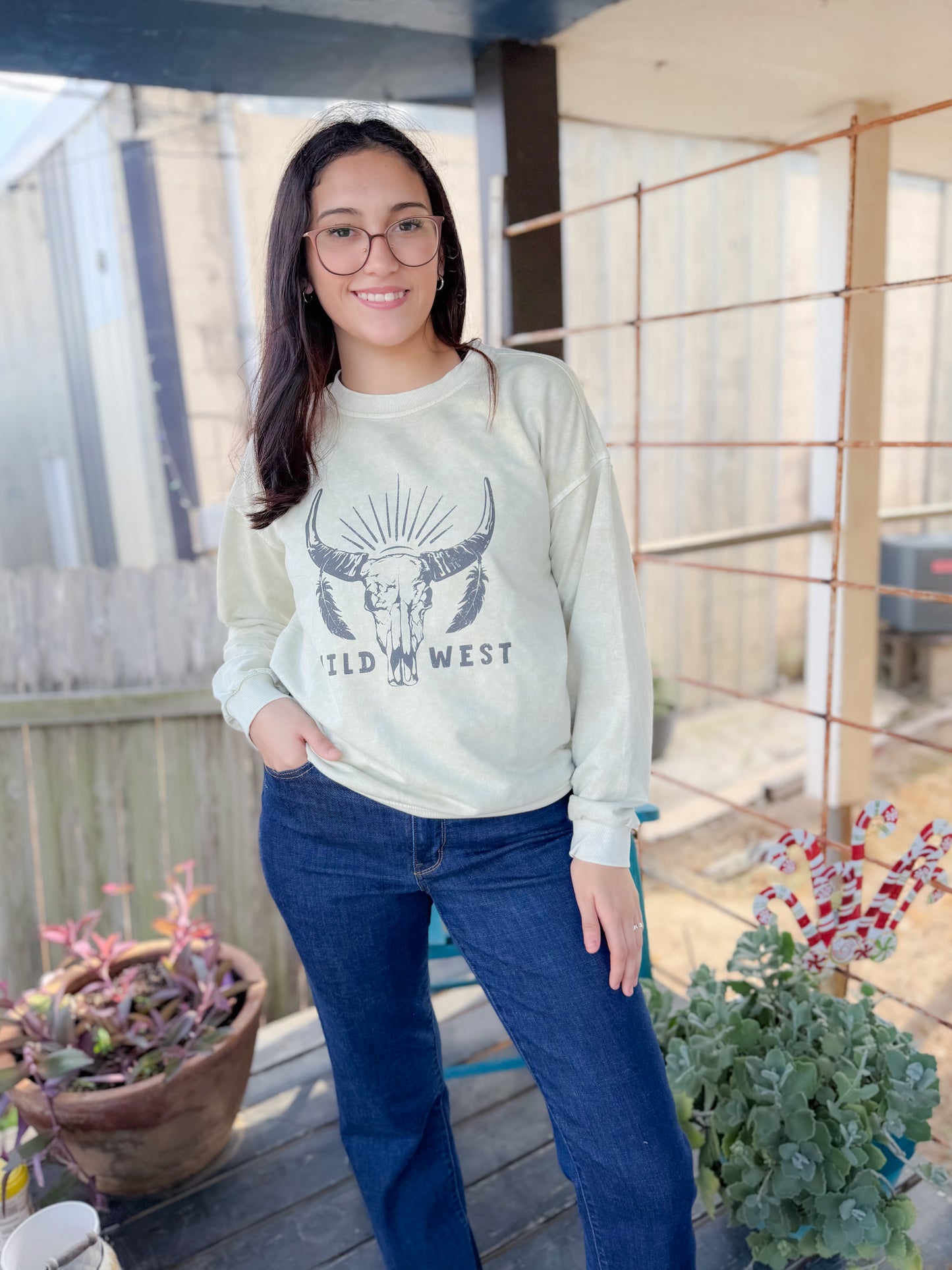 Wild West Sage Crewneck