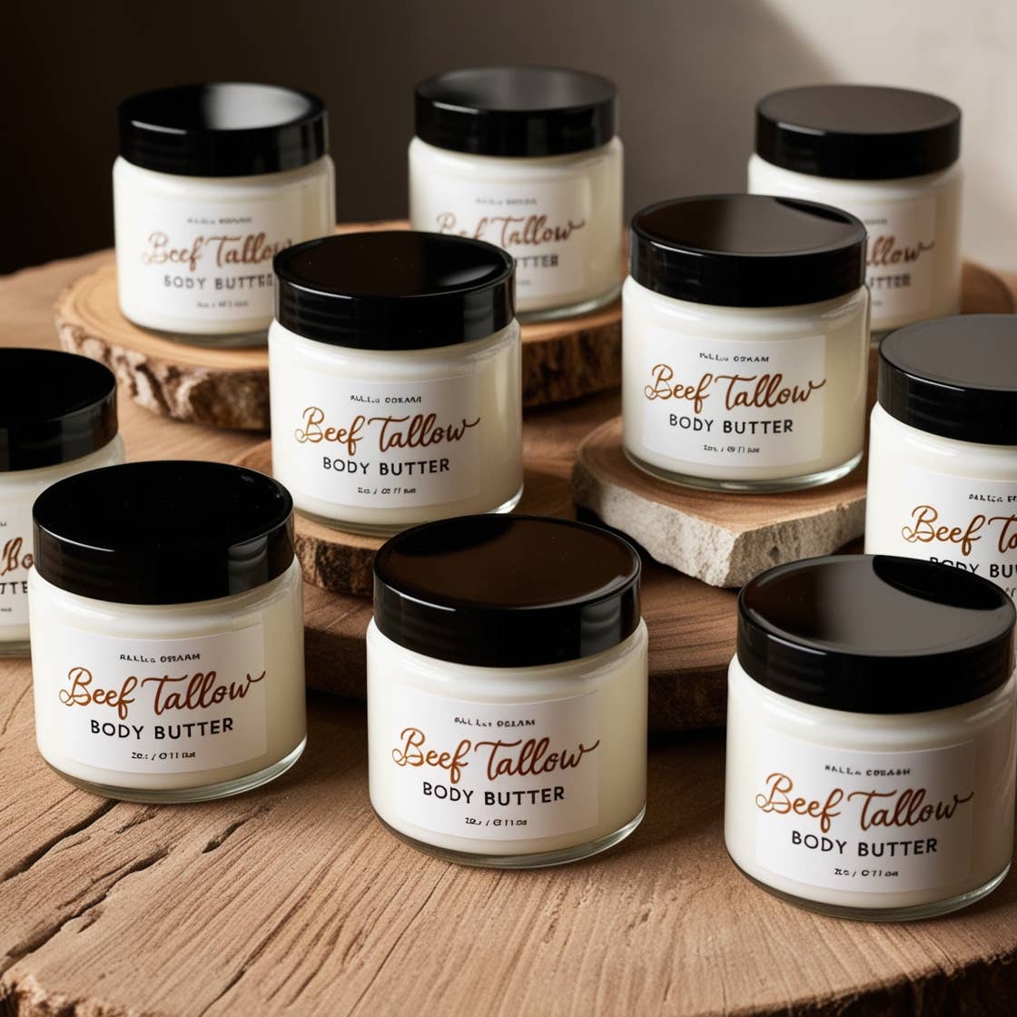 Organic Grass Fed Beef Tallow Body Butter w/ Magnesium