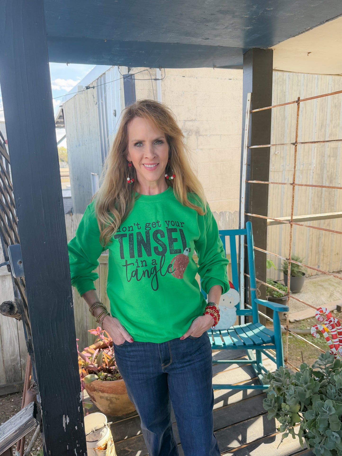 Don't Get Your Tinsel In A Tangle Crewneck