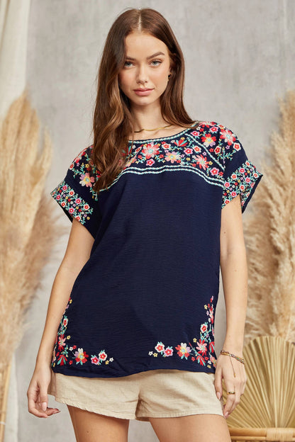 Savannah Jane Embroidered Top