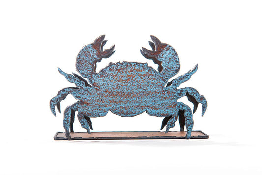 Crab Napkin Holder recycled rustic metal tabletop kitchen