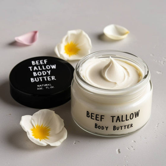 Organic Grass Fed Beef Tallow Body Butter w/ Magnesium