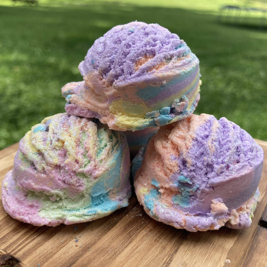 Bubble Scoops - Solid Bubble Bath - RAINBOW SHERBET