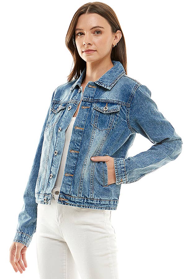 Ladies Casual Denim Jacket