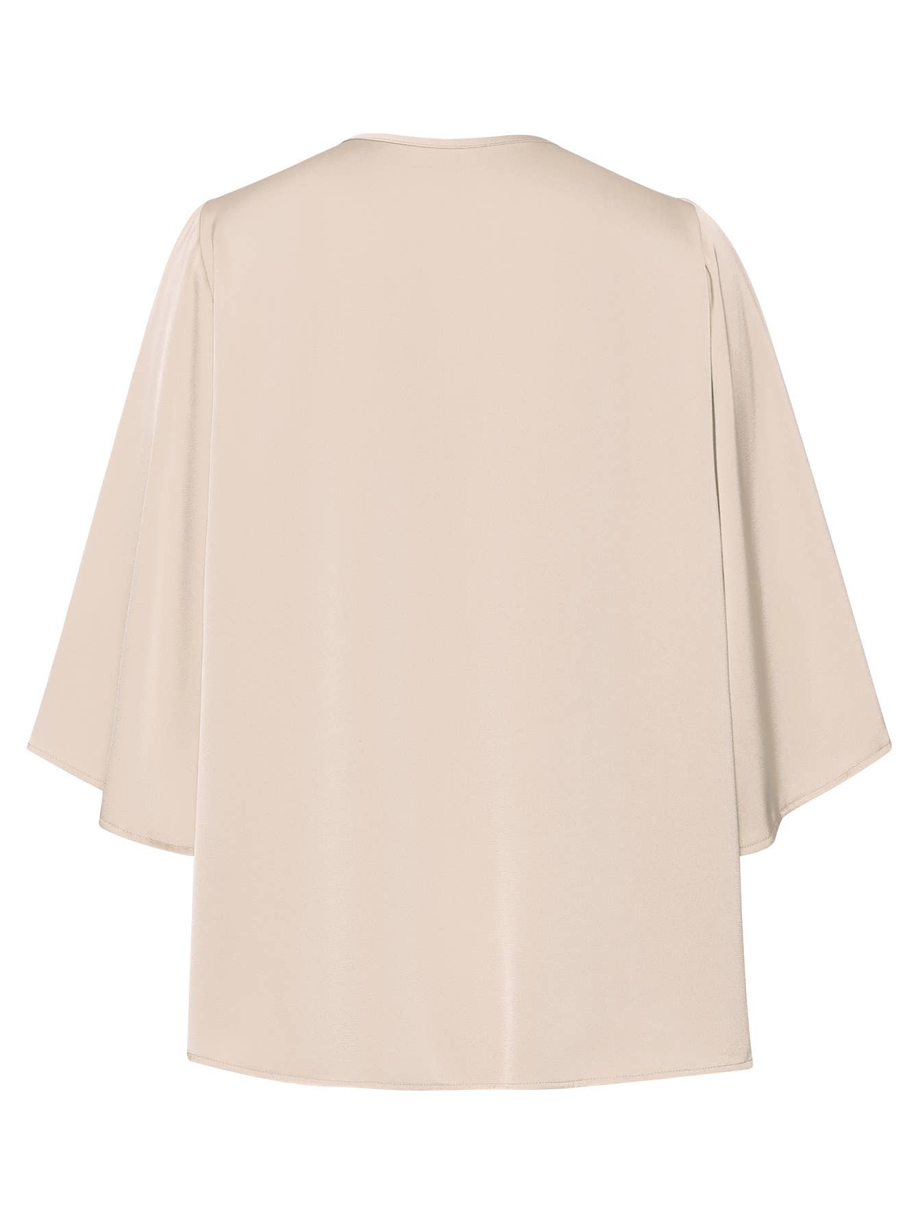 3/4 Sleeve Casual Loose Shirts V Neck Blouses