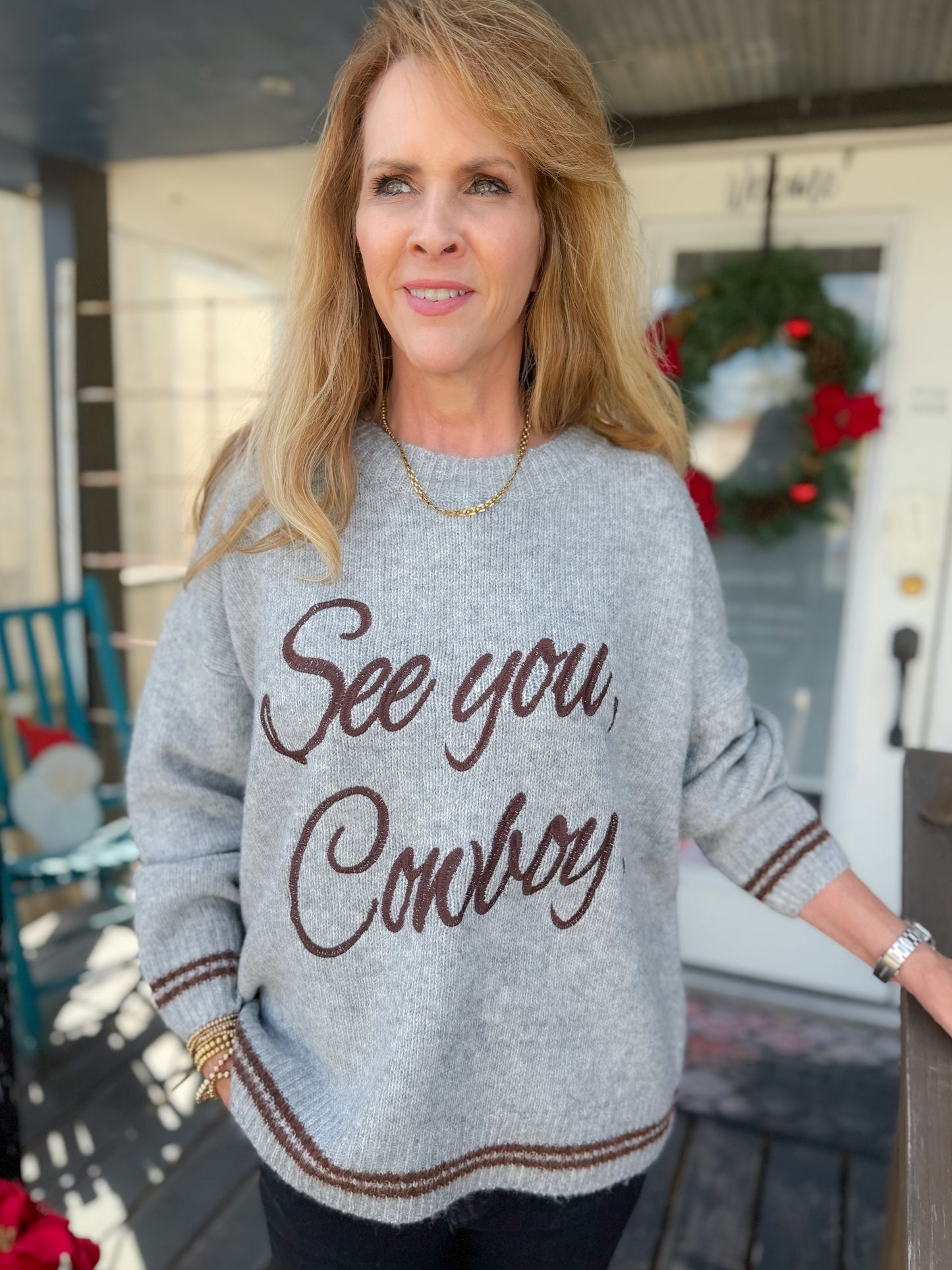 See You Cowboy Sweater