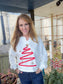 Tinsel Christmas Tree Cropped Sweater
