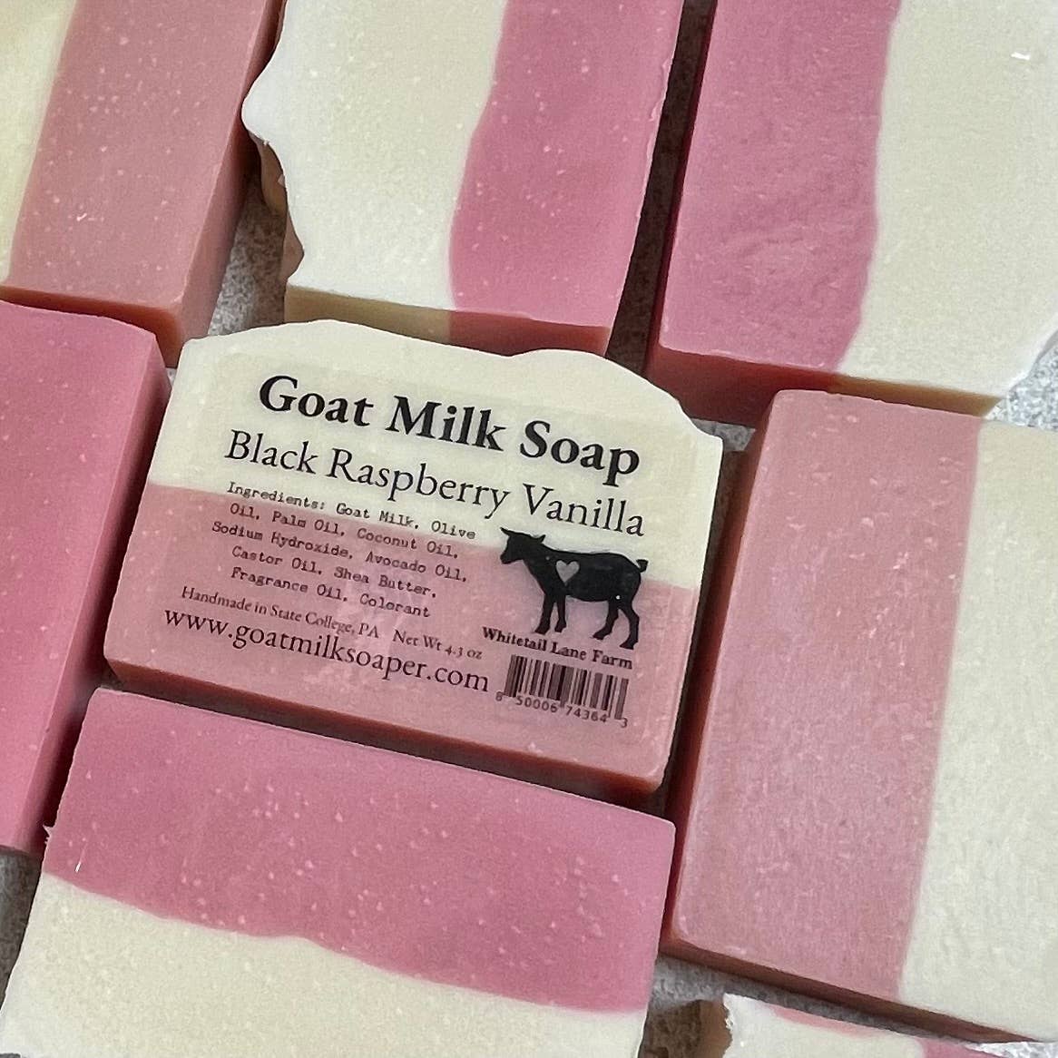 Goats Milk Soap - BLACK RASPBERRY VANILLA