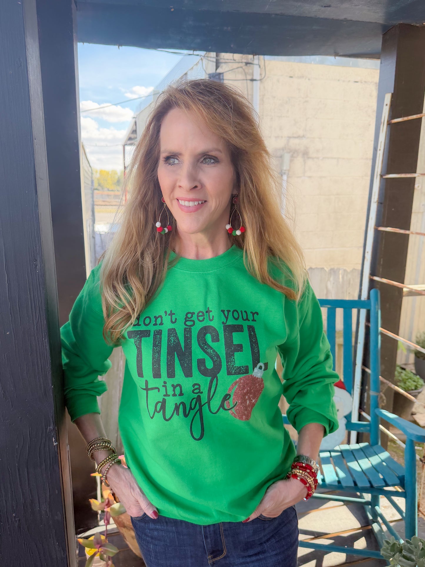 Don't Get Your Tinsel In A Tangle Crewneck