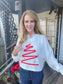 Tinsel Christmas Tree Cropped Sweater