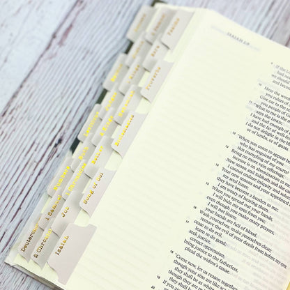 Bible Tabs - Gold Foil Simple Elegance