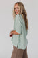 On The Go V Neck Ribbed Essential Tee - Sage