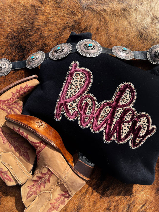 Velvet Rodeo embroidered