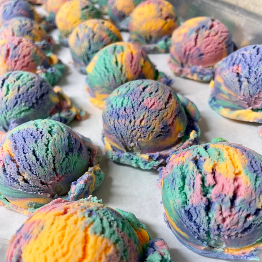 Bubble Scoops - Solid Bubble Bath - RAINBOW SHERBET