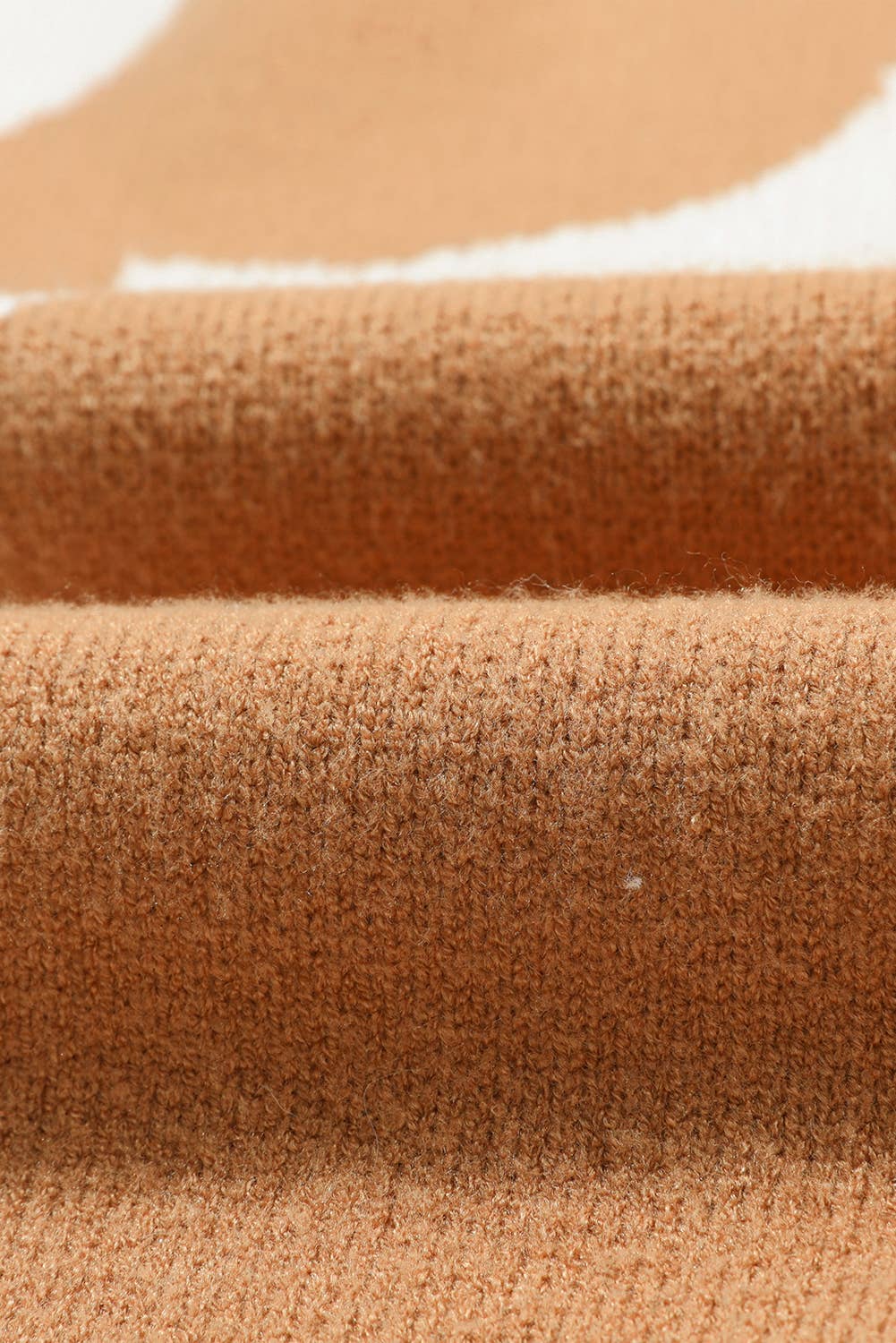 Big Flower Pattern Drop Shoulder Sweater