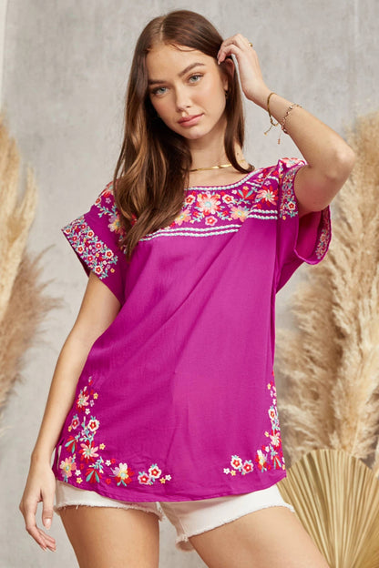 Savannah Jane Embroidered Top