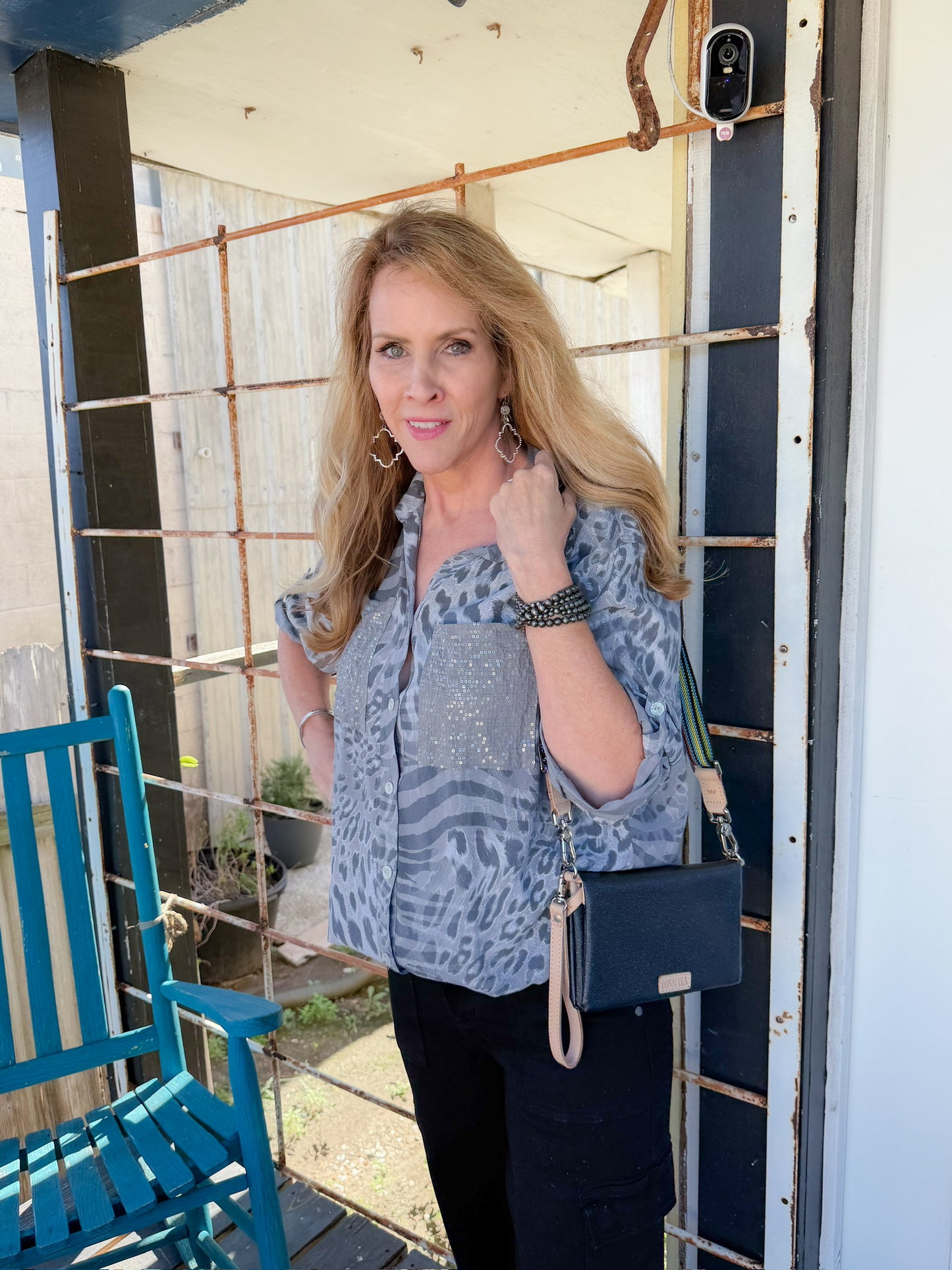 Wild Spark Button Up Top