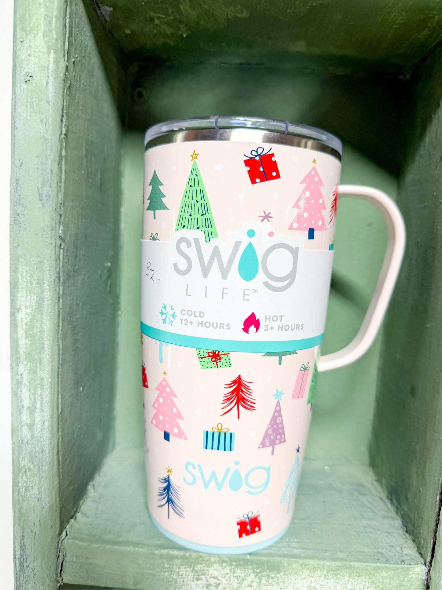 Pink Christmas Trees Tumbler With Handle 22 oz. | Swig