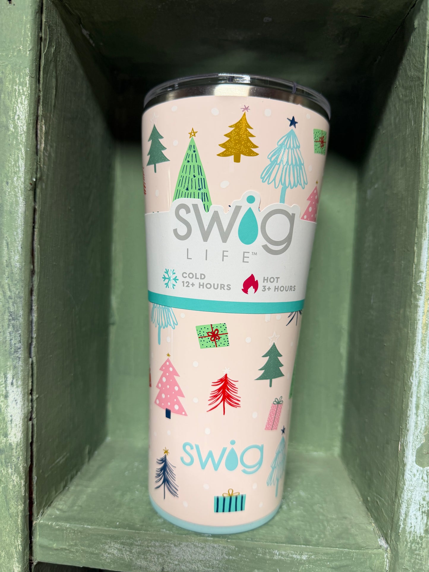 Pink Christmas Trees Tumbler 22 oz. | Swig