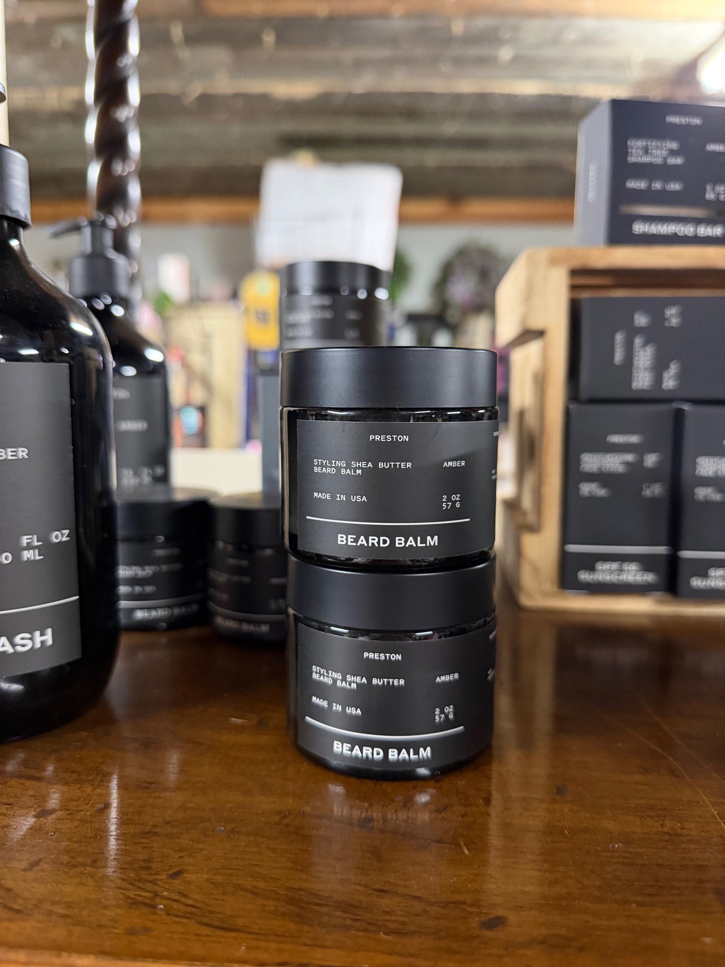 Shea Butter Infused Beard Balm - Preston