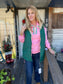 Pink Quarter Zip Sweatshirt