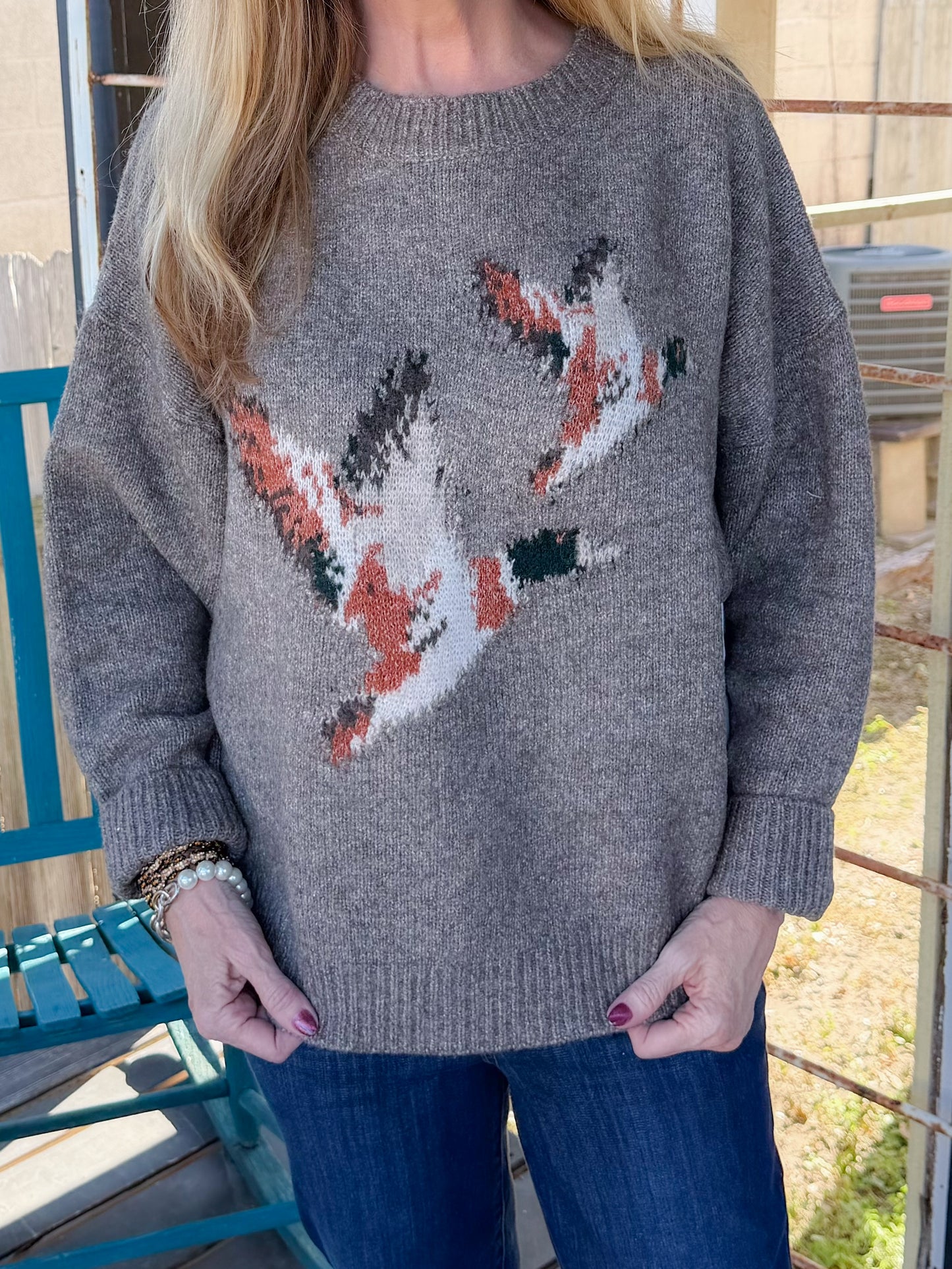 Flying Duck Mocha Sweater