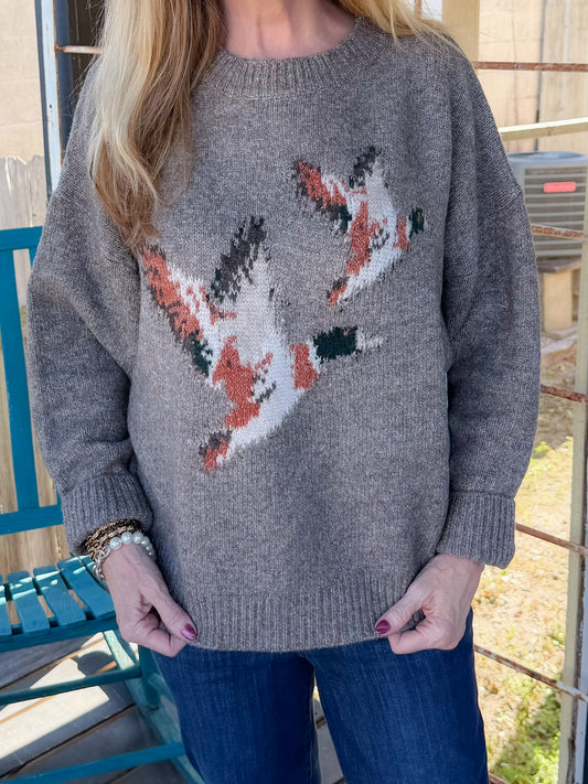 Flying Duck Mocha Sweater