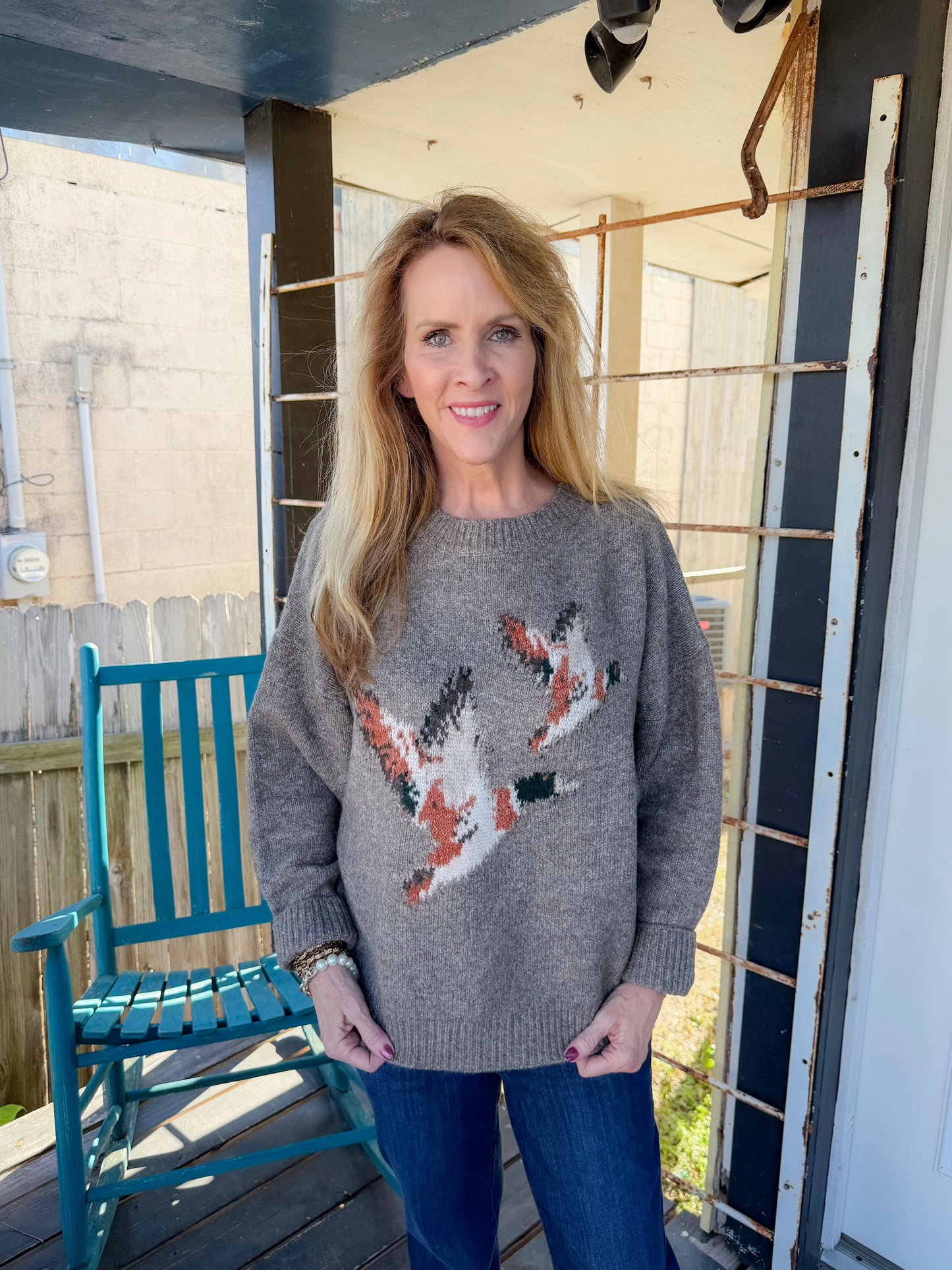 Flying Duck Mocha Sweater