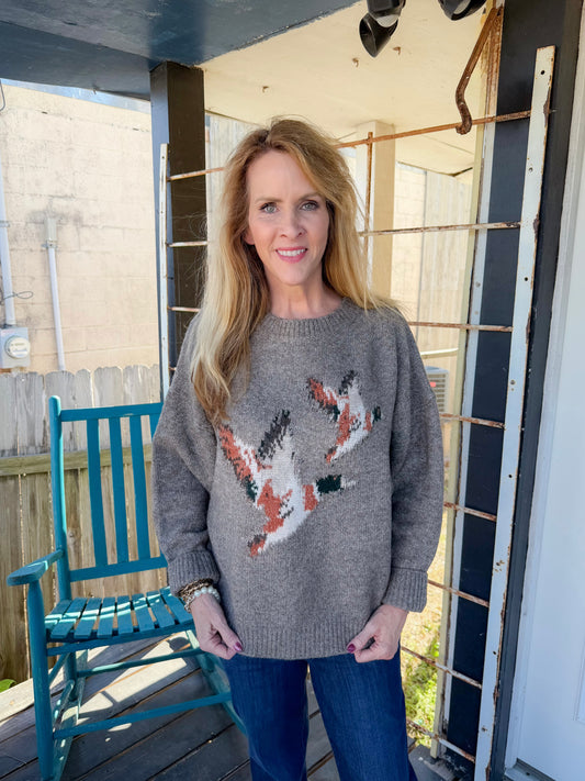 Flying Duck Mocha Sweater