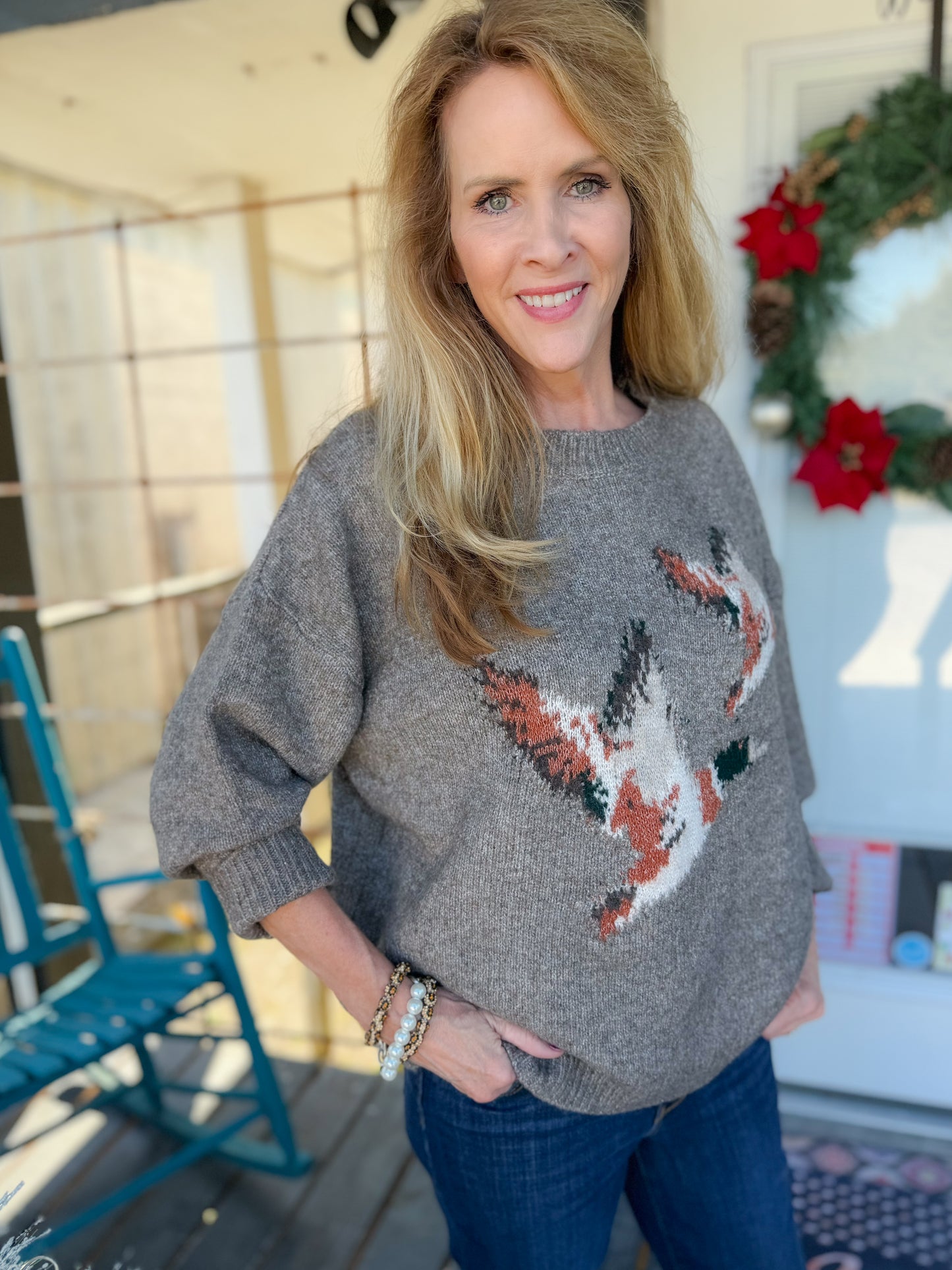 Flying Duck Mocha Sweater