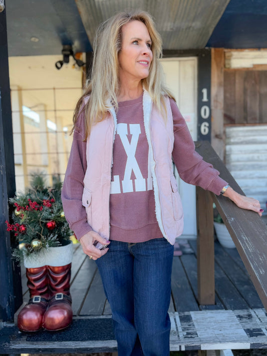 Pink Reversible Vest