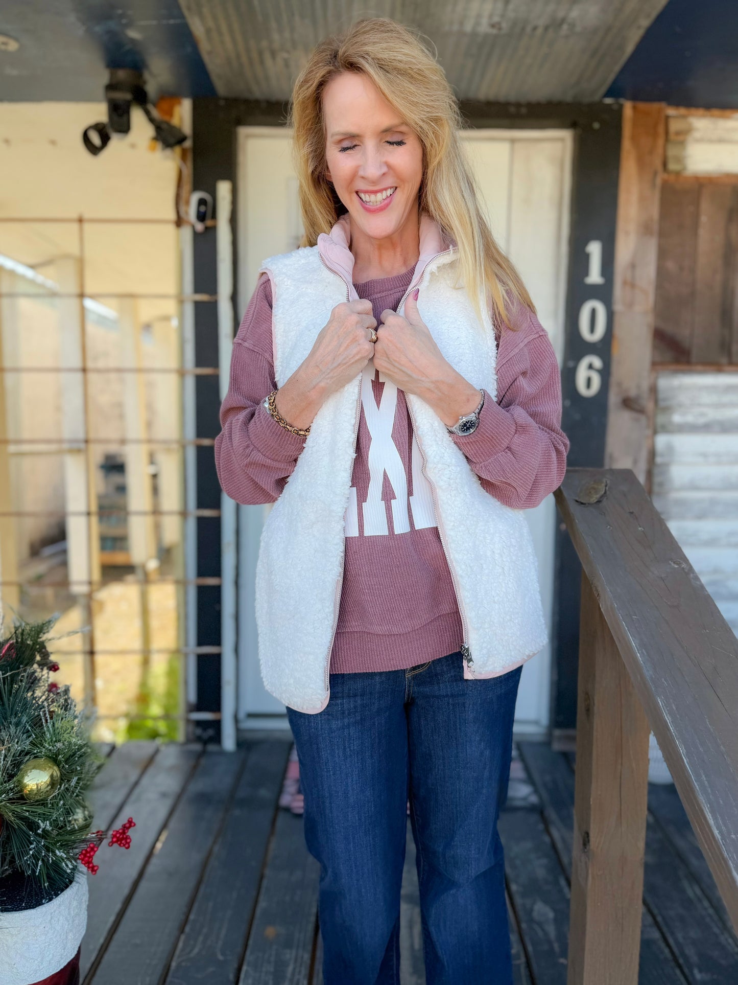 Pink Reversible Vest