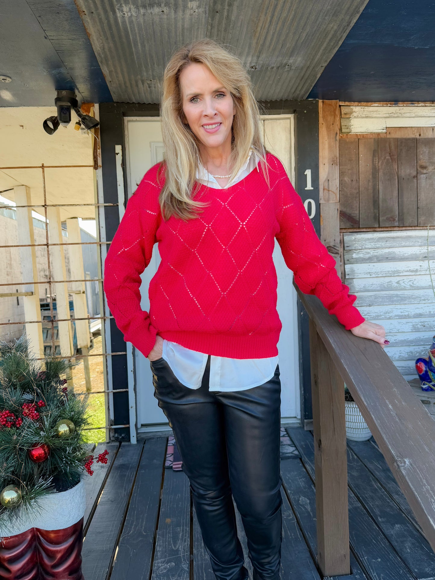 Judy Blue Faux Leather Front Pants