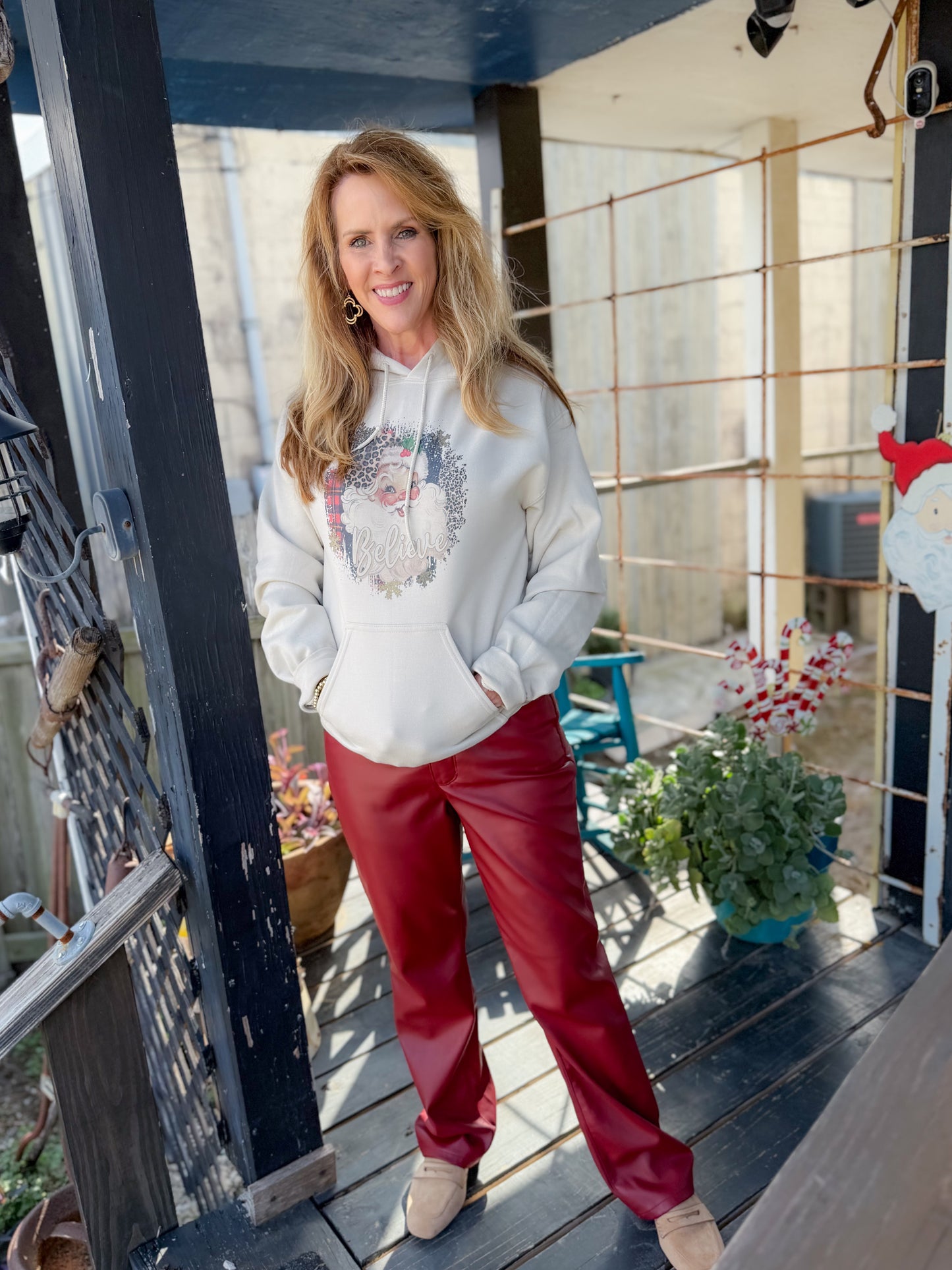 Believe Vintage Santa Hoodie