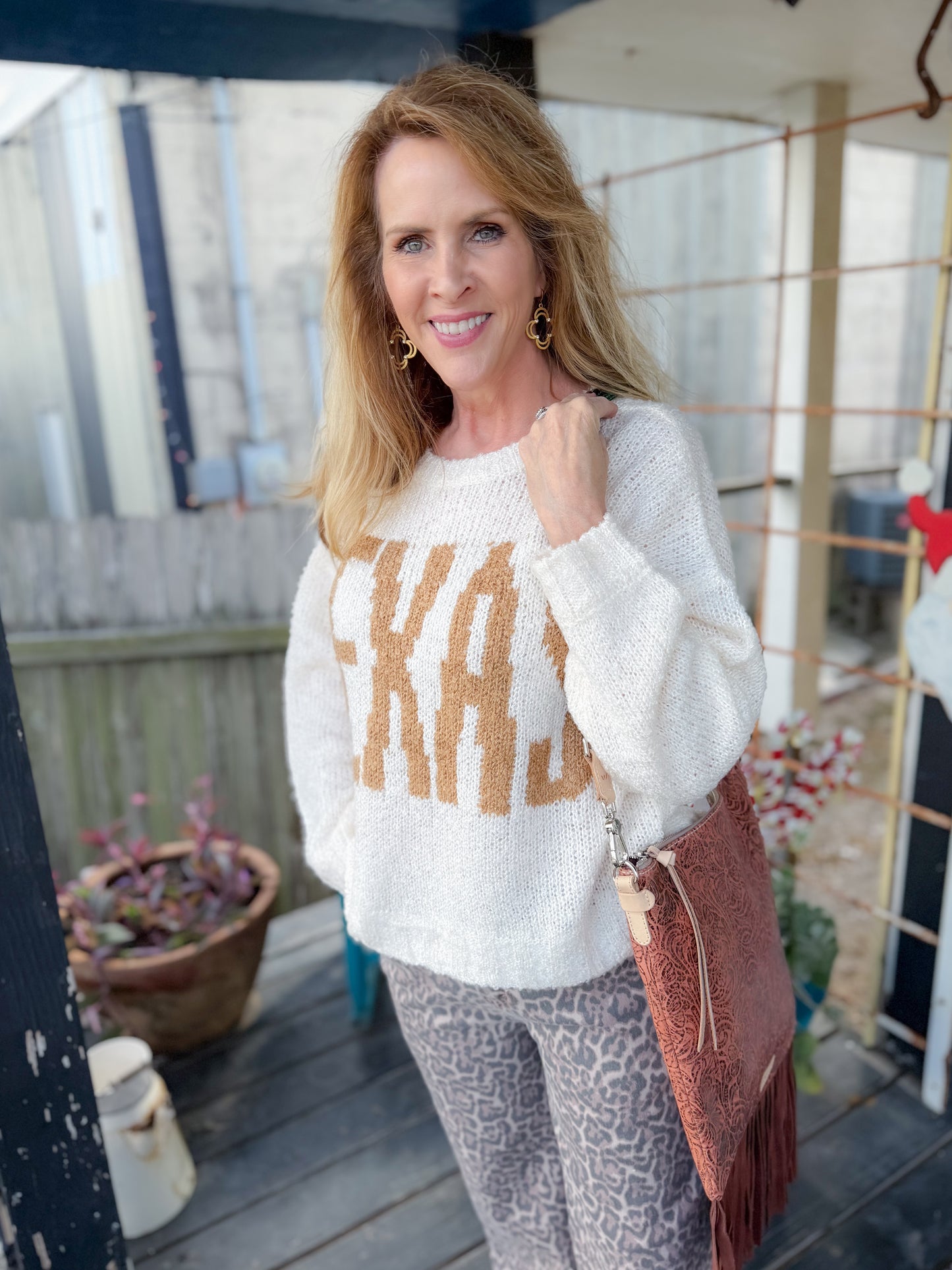 Texas Open Knit Sweater