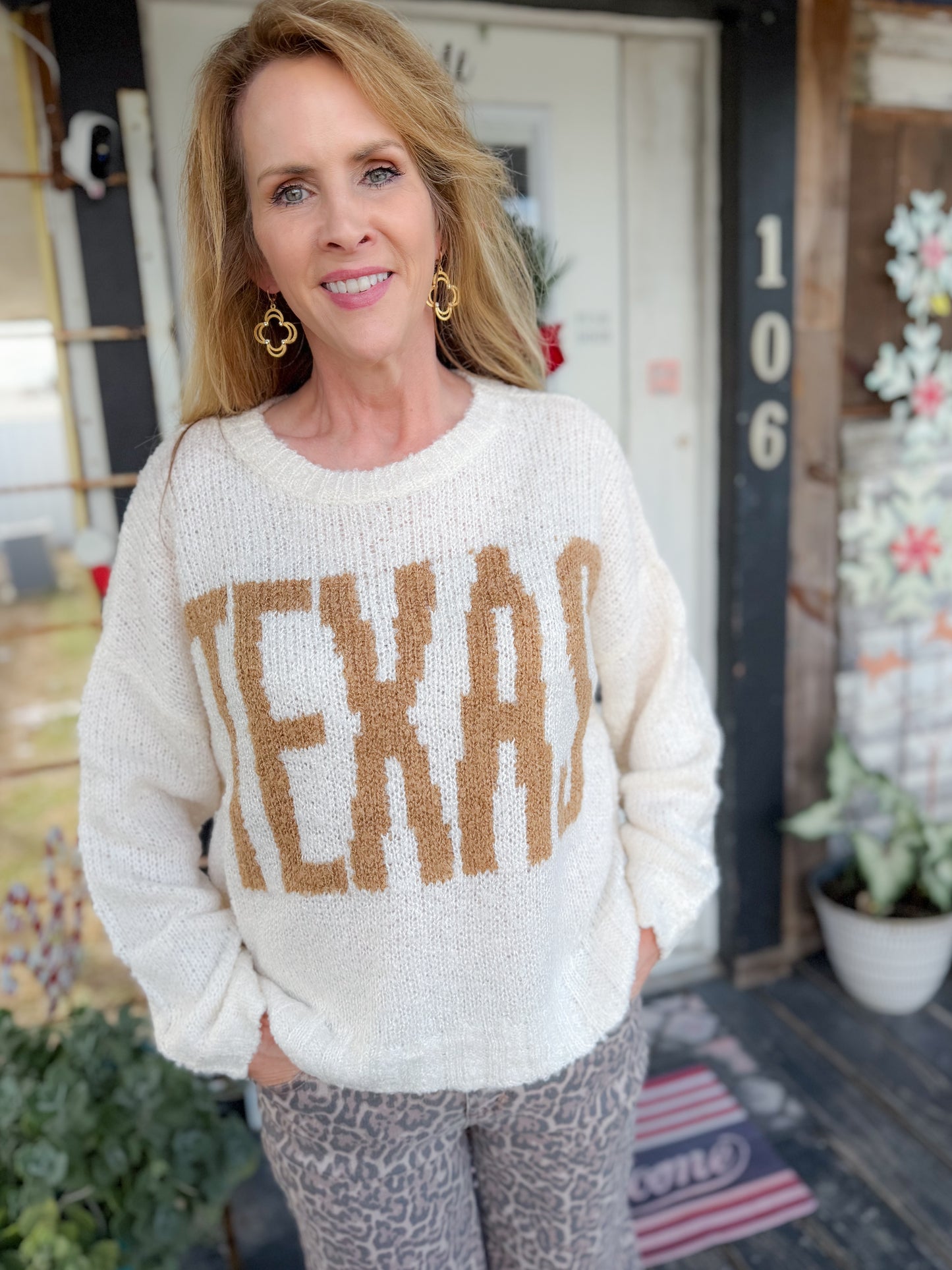 Texas Open Knit Sweater