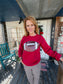 Game Day Sequin Football Crewneck