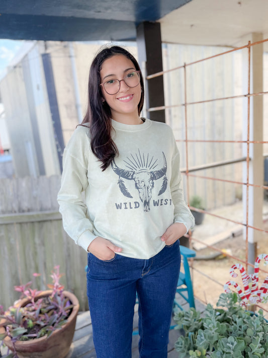 Wild West Sage Crewneck