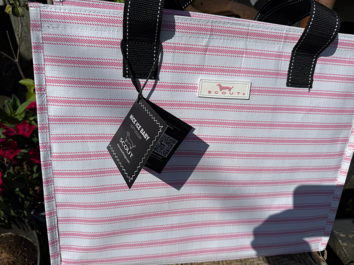 Scout Nice Ice Baby Soft Cooler - Pink & White Stripes