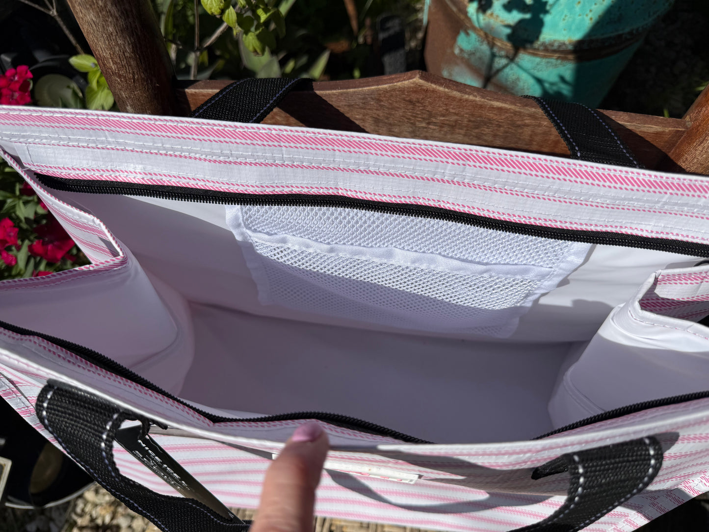 Scout Nice Ice Baby Soft Cooler - Pink & White Stripes
