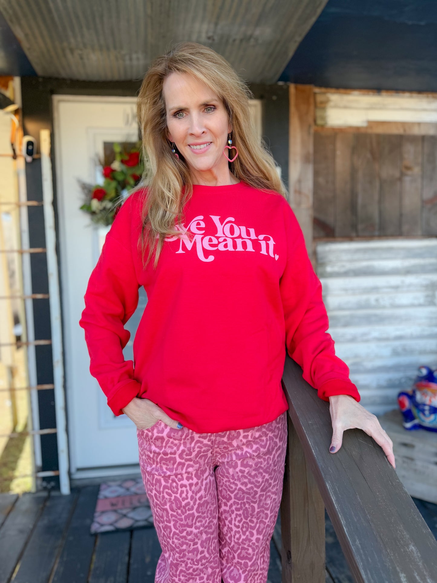 LOVE YOU, MEAN IT CREWNECK