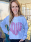 LOVE HEART GRAPHIC CREWNECK