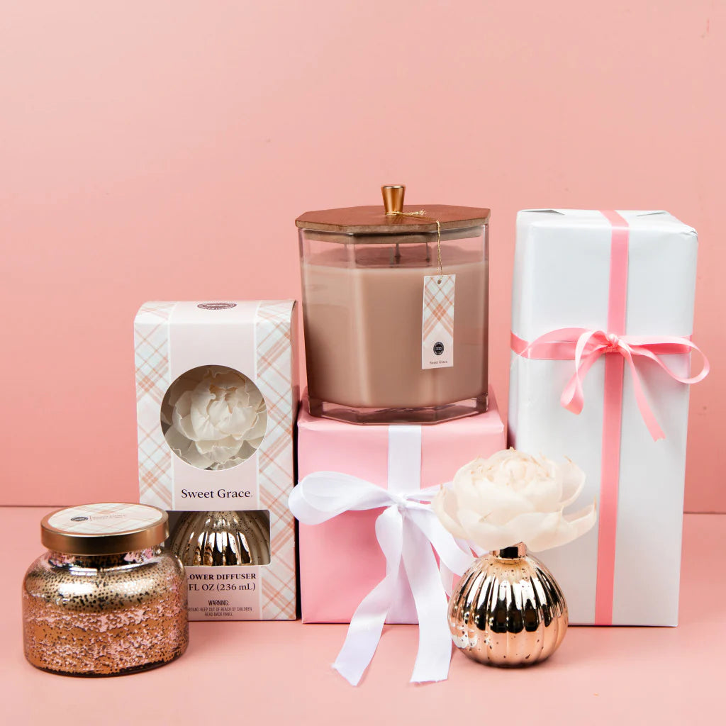 Sweet Grace Flower Diffuser - Gold Mercury