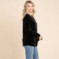 Button Down Long Sleeve Velvet Shirts Tops