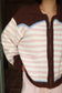 Stripe Zip Knit Sweater